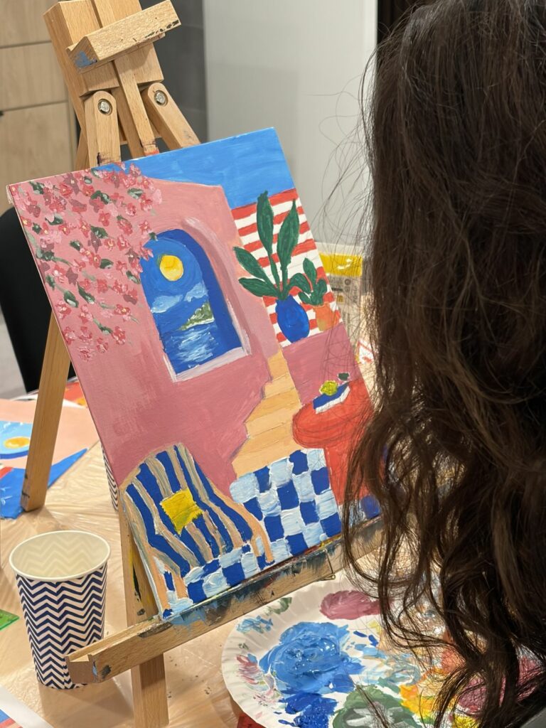 Une toile presque terminée