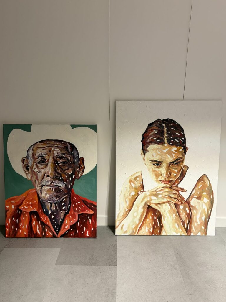 Les œuvres de l’artiste exposées